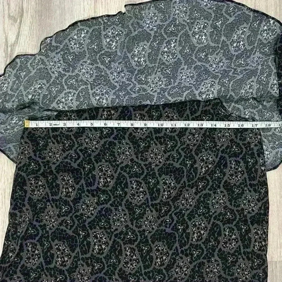 NWT Free People Patterned Ruffle Off Shoulder Mini Dress Removable Straps Size S - Picture 5 of 7